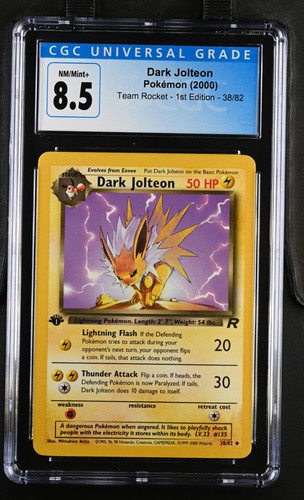 Dark Jolteon (1st Edition) graded CGC 8.5 for sale on eBay