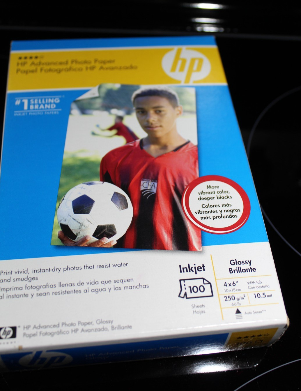 HP Advanced Photo Paper 4x6 Glossy Brilli - 100 Sheets - Inkjet New/Sealed (NOS)