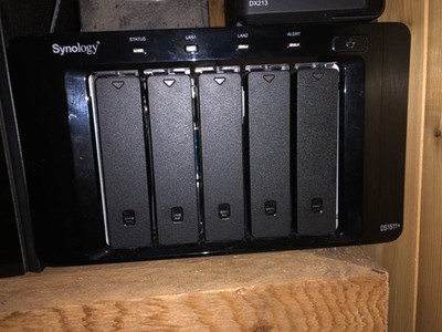 Synology DiskStation DS1511+ with additional DX213 shelf and WD 20TB drives!