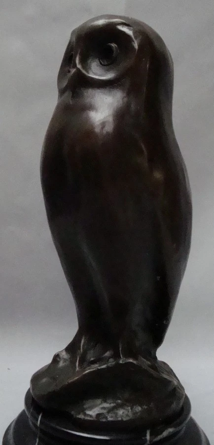 Statue Sculpture Chouette Hibou Oiseau Animalier Style Art Deco Style Art Nouvea - Photo 2/4