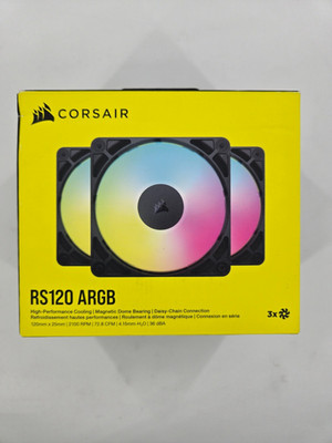 CORSAIR - RS120 ARGB 120mm PWM Fans (3-pack) - Black