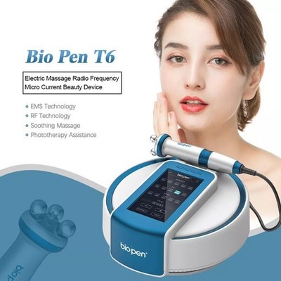Bio Pen T6 EMS RF Radio Frequency Skin Lifting 360 Rotation Face Massage Machine