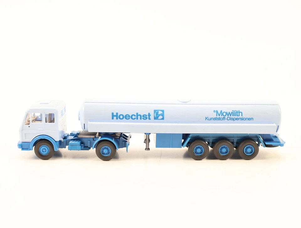 Wiking H0 785/4 Modellauto LKW MB 16 32 S Tanksattelzug Hoechst Mowilith 1:87 - Bild 1 von 4