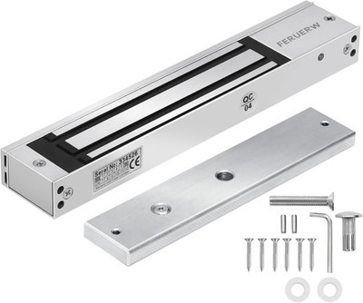 600Lbs/280Kg Electric Magnetic Lock, Electromagnetic Door Lock Holding Force for