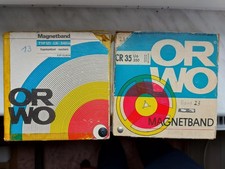 2 ORWO Magnettonbänder 4 Spur Typ 121 - 540 meter  und CR35 350 meter - Vintage