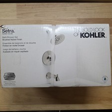 KOHLER Setra 3-Spray Tub and Shower Faucet in Vibrant Brushed Nickel with Valve
