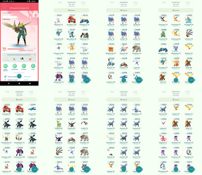 Pokémon Acc Go - Level 56 - 53 Shiny - 94 Legendary - Instant D3livery