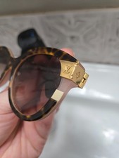 LOUIS VUITTON WOMEN'S LV PETIT SOUPCON CAT EYE SUNGLASSES Z1858E GOLD Pre-Owned