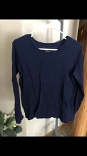 Women's GAP The Essential Crew Long Sleeve Top Size M VGUC