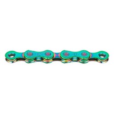 catena x12 12v 126 maglie aurora green BX12AG126 KMC bici mtb strada