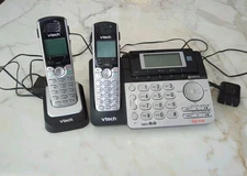 VTech DS6151 Dect 6.0 2 Line Cordless Phone With Answering And DS6101 Handsets