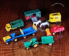 Collection Of Lesney Matchbox Tractors, Trailers & Farm Vehicles, Cars, Ford