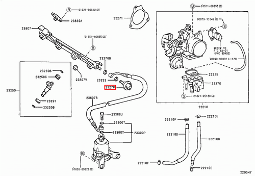 Genuine LandCruiser 105 Series 1FZ 4.5 Petrol Fuel Pressure Pulsation Damper - Picture 14 of 20