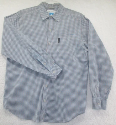 Columbia Dress Shirt Men's Medium Plaid Long Sleeve Button Down Multicolor - Image 1 of 4