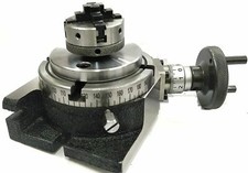 Teilapparat &Oslash; 80 mm mit 4-Backenfuttter &Oslash; 65 mm Rundtisch