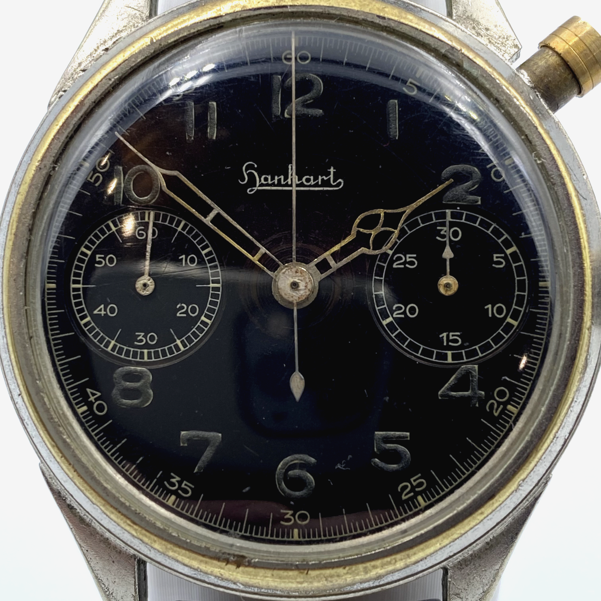 [158] HANHART Monopusher Eindrücker Chronograph WW2