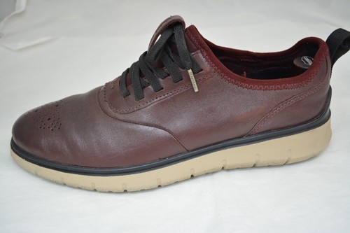 Mens COLE HAAN Zerogrand Burgundy Dress Casual Shoes Lace Up Size 9.5 - Picture 2 of 9