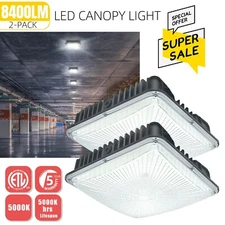 70W Gas Station LED Canopy Lights Fixture Commercial Garage Parking Lot Light