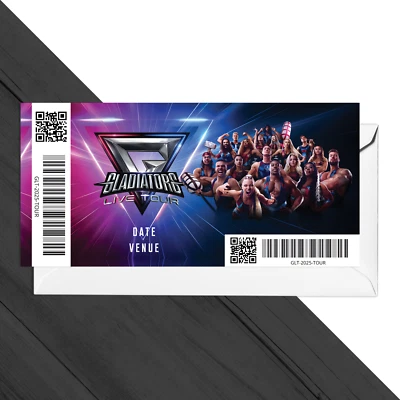 CUSTOM Gladiators Live Tour 2025 UK Tour Personalised Keepsake Novelty Gift Reveal