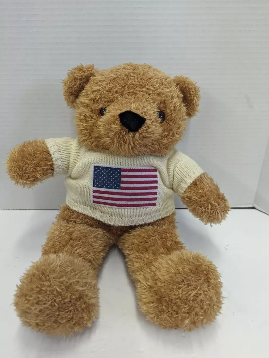 Beverly Hills Teddy Bear Company Plush American Flag Sweater 12 Beverly Hills Teddy Bear Company Plush American Flag Sweater 12