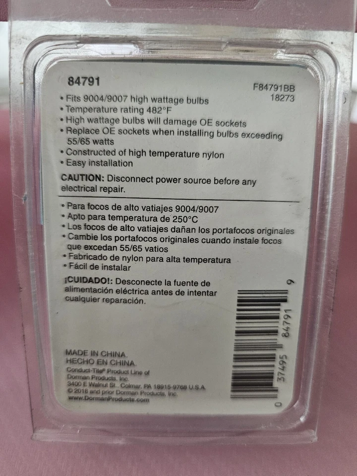 Arnés de bombilla de faro de alta temperatura enchufe coleta para adaptarse a bombilla 9004/9007-CC Foto 3 de 3
