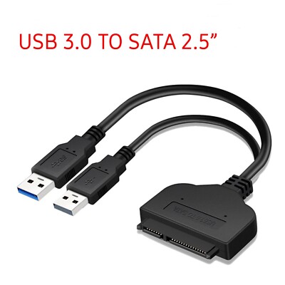 USB 3.0 zu SATA 22 Pin 2.5 Zoll Festplatte SSD Adapter Anschlusskabel