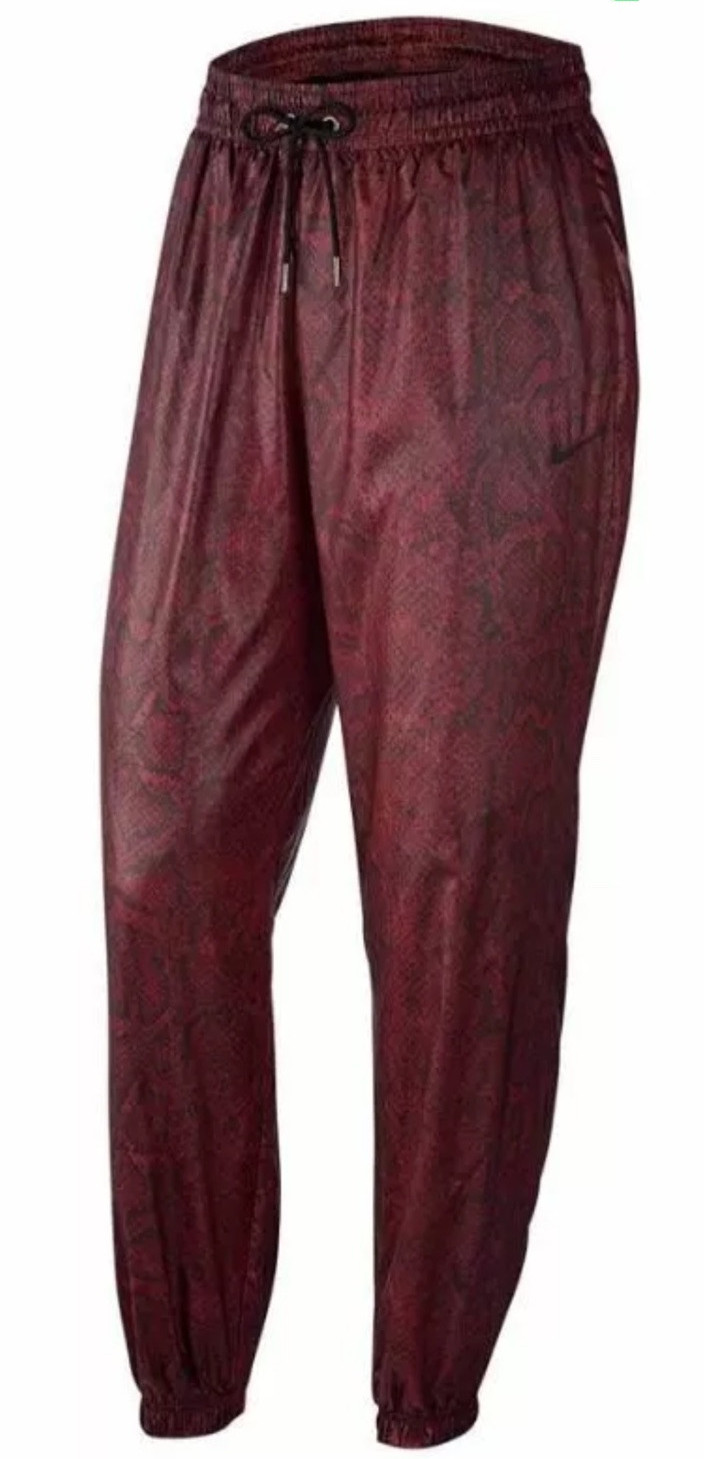 Nike Red Python Print Jogger with Drawstring Wais… - image 2