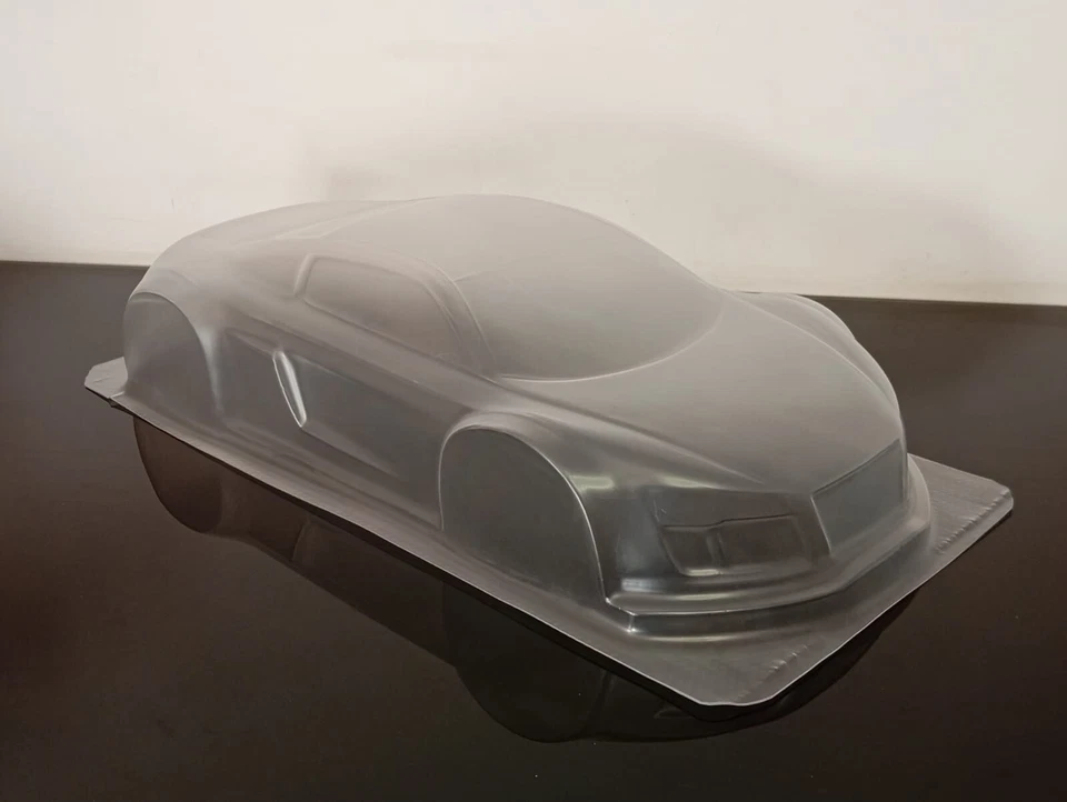 RC Body Sheel 1/8 Audi R8 GTR for Inferno GT2 360mm Wheelbase Clear - Image 3 of 4