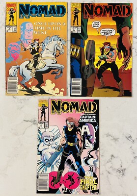 Lot of 3 Nomad Marvel Comic Books #'s 2, 3, 4