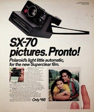 1976 Polaroid SX-70 Instant Camera - Vintage Advertisement