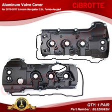 Left Right Valve Cover W Gasket For 15-17 Lincoln Navigator 3.5l Turbocharged