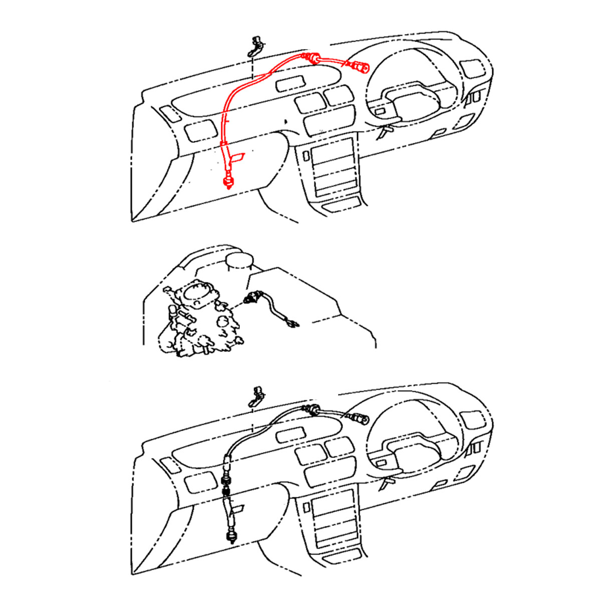 Speedometer Drive Cable For Toyota Paseo Cynos EL44 EL54 Auto