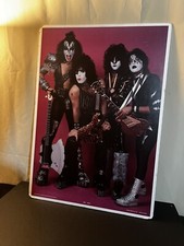 RARE KISS Creatures of the Night Era Poster MOUNTED ON FOAM 1983 Vibrant Colors