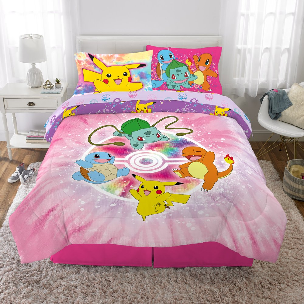 Pokémon Kids Full Bed in a Bag Comforter and Sheets 5-Pieces Bedding Set New