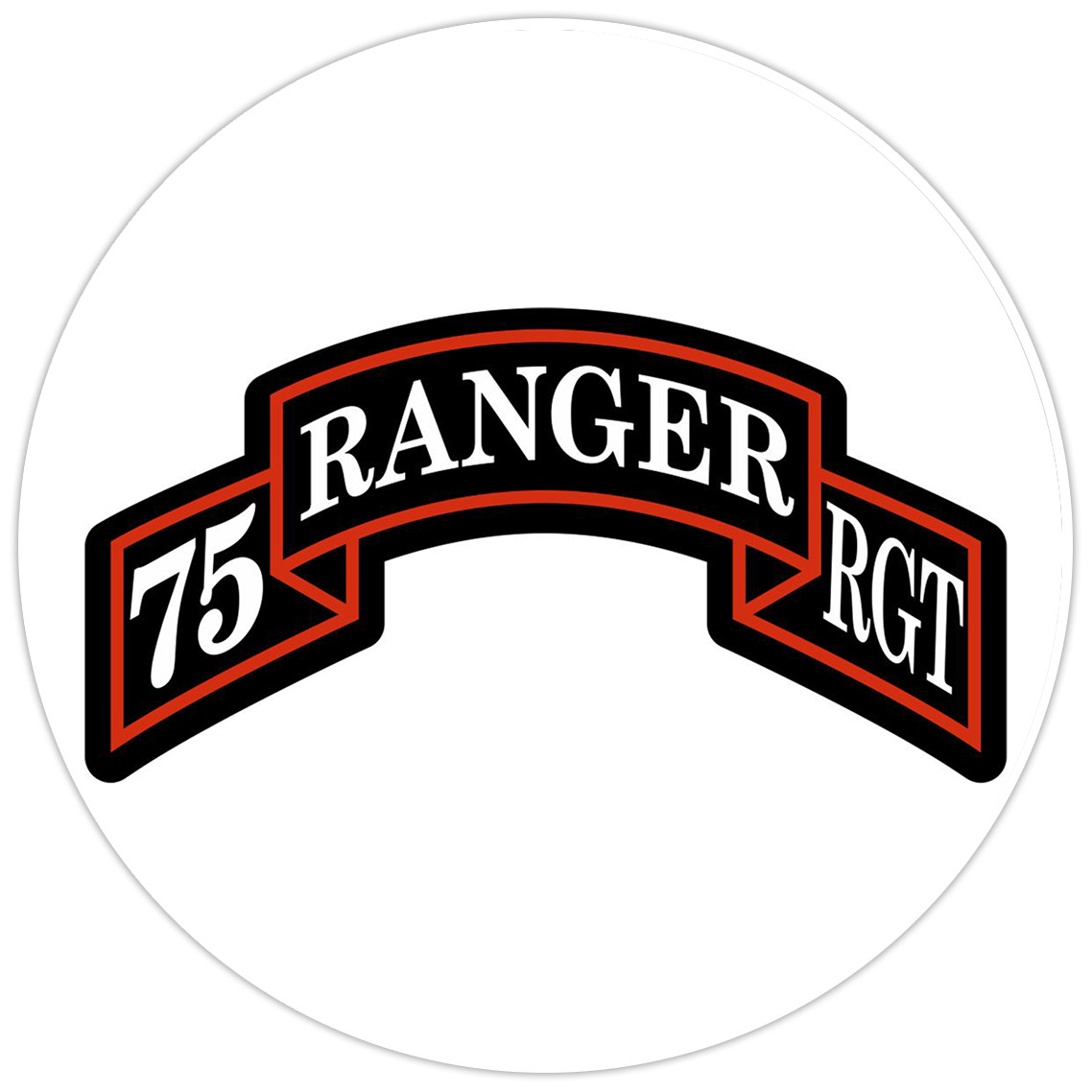 75th Ranger Regiment Bumper Sticker Military Vinyl Soldier Decal 5"