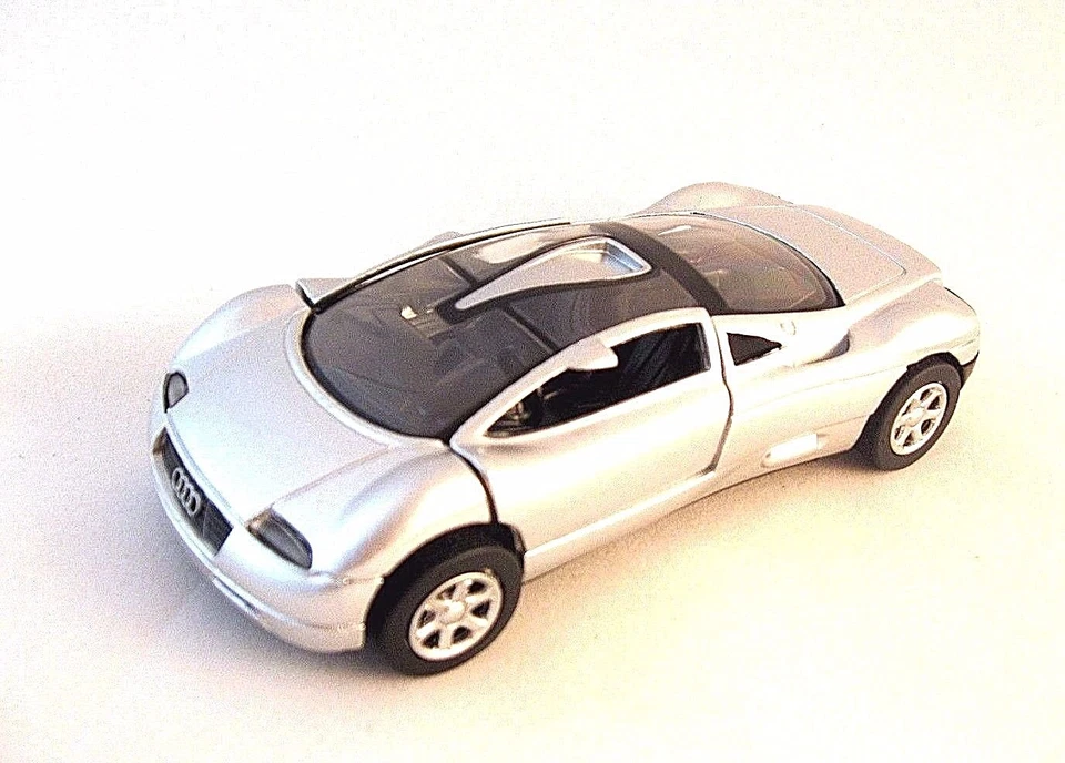 AUDI AVUS QUATTRO SILVER NEWRAY 1/32 DIECAST CAR MODEL,CITY CRUISER COLLECTION - Image 2 of 4