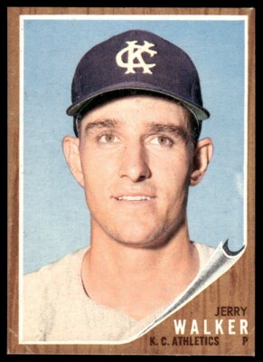 1962 Topps Baseball Jerry Walker Kansas City Athletics #357 EX-MT+