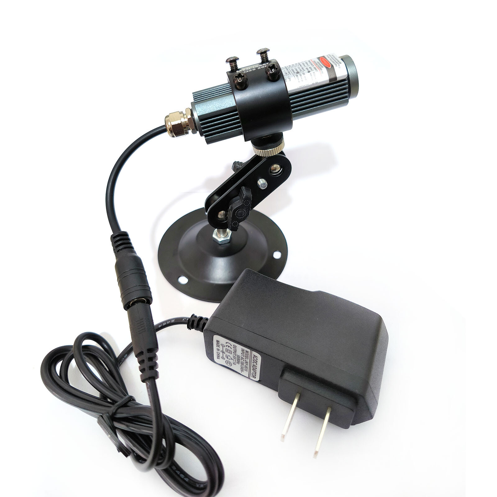 532nm 50mW Green Line Laser Diode Locator Module With 5V Adapter+Holder 25x75mm