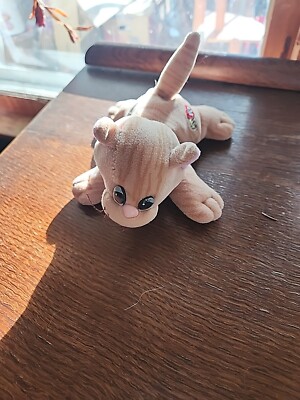 Pound Puppies Purries Purry Kitty Cat 7'' Brown Striped Tabby Vintage Tonka 