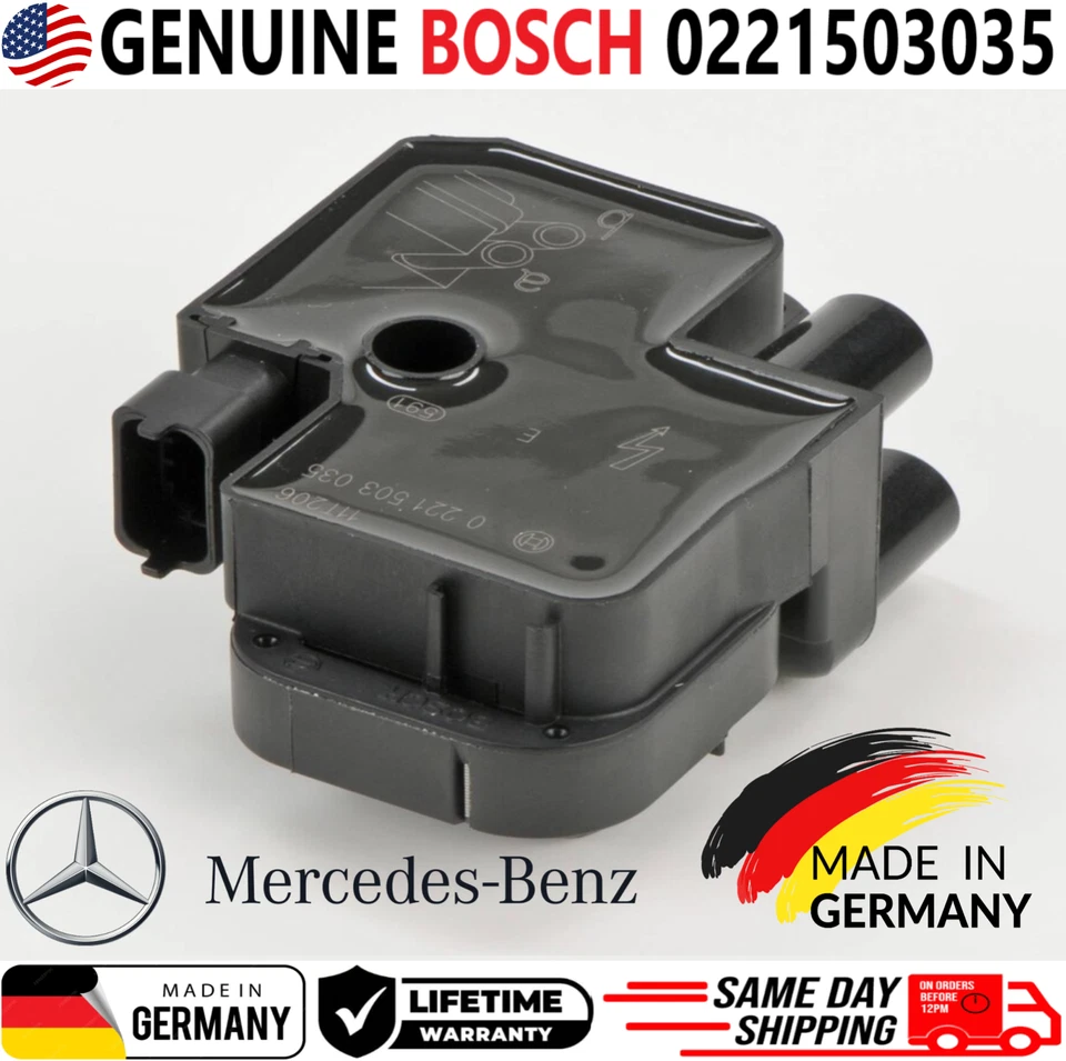 OEM BOSCH x6 Ignition Coils For 1998-2011 Mercedes-Benz A0001587803, 0221503035 - Image 3 of 4