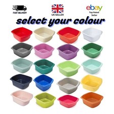 Addis 9.5L Plastic Washing Up Bowl Large Rectangular Kitchen Basin Sink Bowl