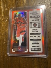 2022-23 Contenders Optic Pascal Siakam Red Season Ticket #9 Raptors Card