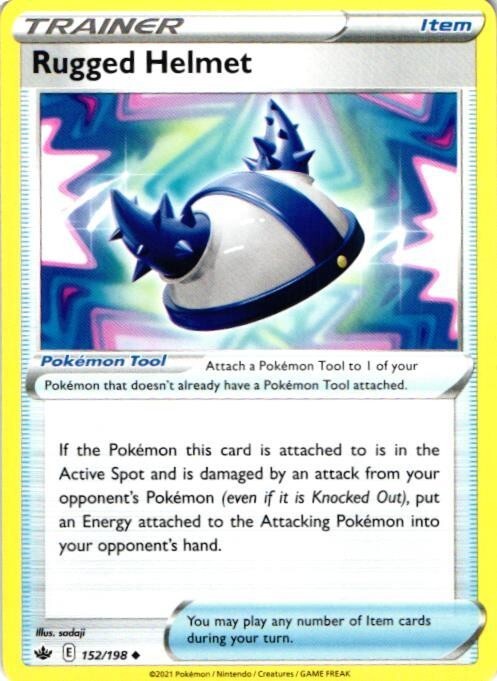 2021 Pokemon Card 152/198 Rugged Helmet