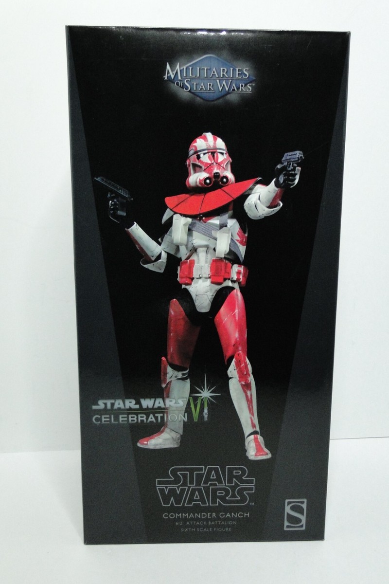 Sideshow 1/6 Scale Star Wars TCW Clone Commander Ganch SC Sticker