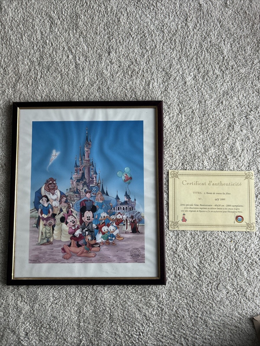 ディズニーランド・パリ 5周年記念限定アート ディズニーランド・パリ