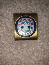 Boy Scout BSA 1971 Boypower Camper National Program Tent Metal Uniform Belt Loop