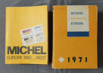 Michel Briefmarken-Katalog-2 Kataloge : 1x Europa 1971, 1x Europa