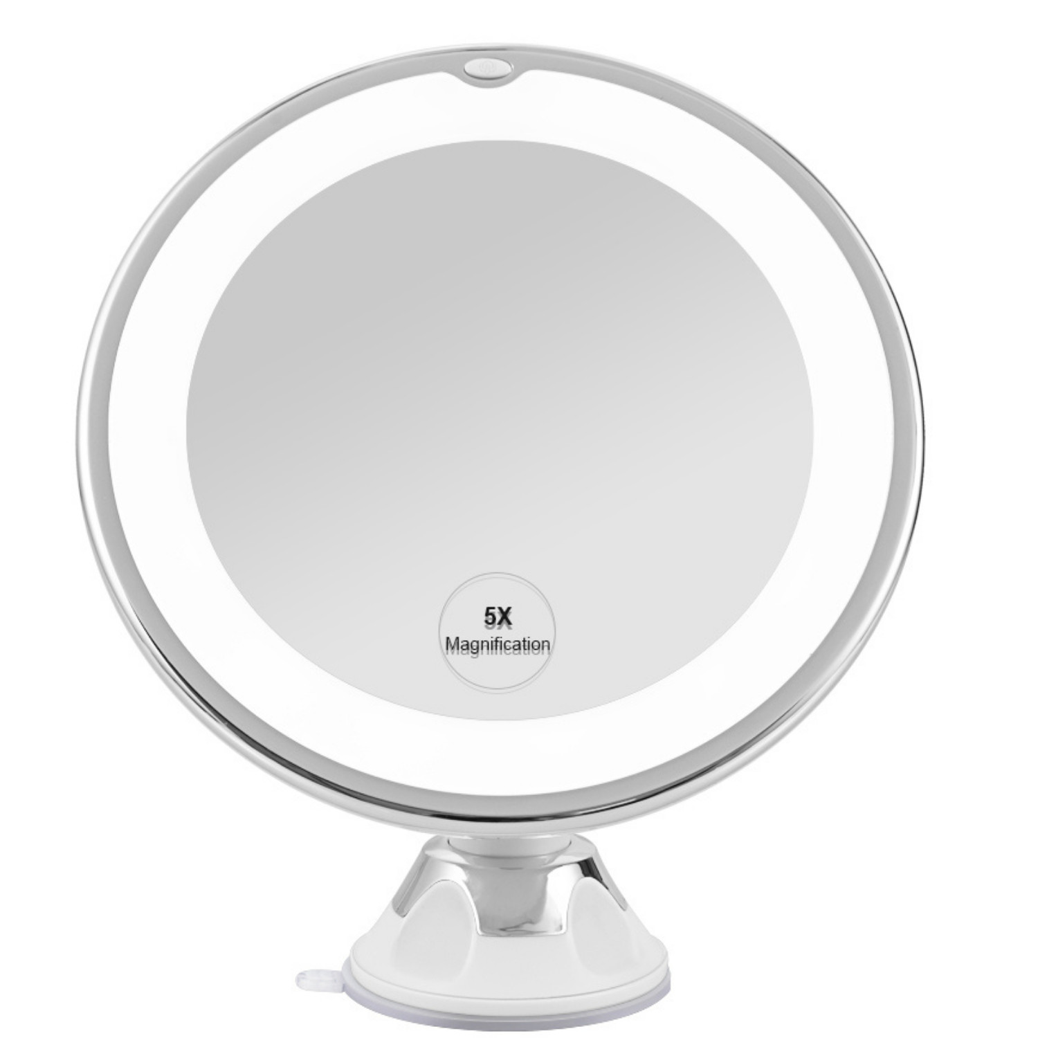 EMKE 5x Magnifying LED Mirror Light Stand & Suction For Make Up Bathroom Shaving