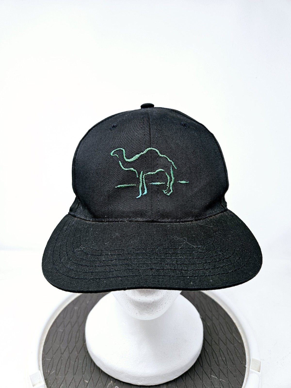 Vintage Camel Cigarettes Hat Cap Snapback Black Adjustable 90s Tobacco Spellout