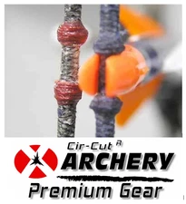 BLACK TIE ON BOWSTRING NOCKING NOCK POINT Archery ALSO FOR SILENCERS PEEP SIGHT